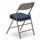Atlas Commercial Products Triple-Braced Fabric Padded Metal Folding Chair, 2" Cushion, Navy/Gray MFC22NVYFP-2 - alternate 4